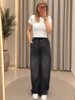 Taşlı tencel denim pantolon - Görsel 3